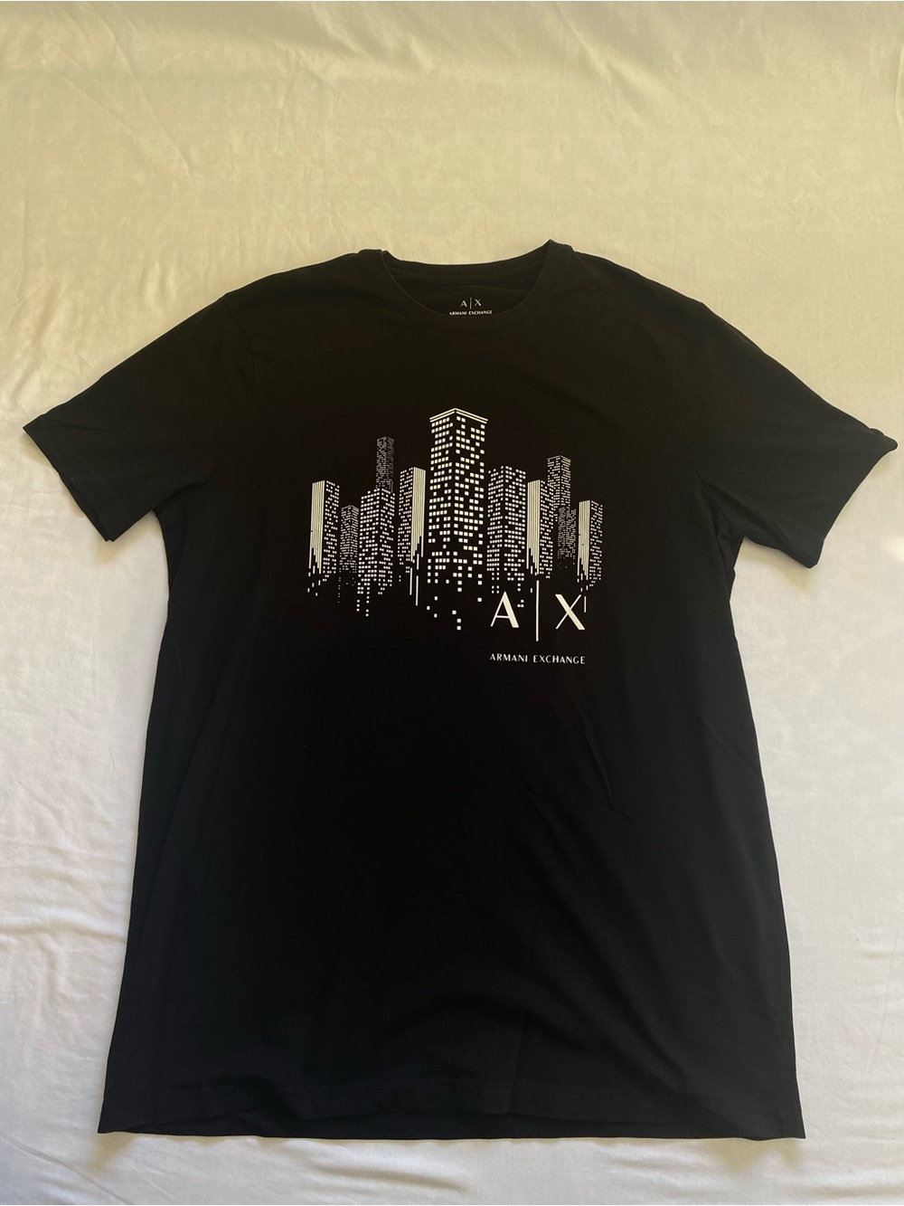 Armani Exchange Men’s Black Tee - Size L